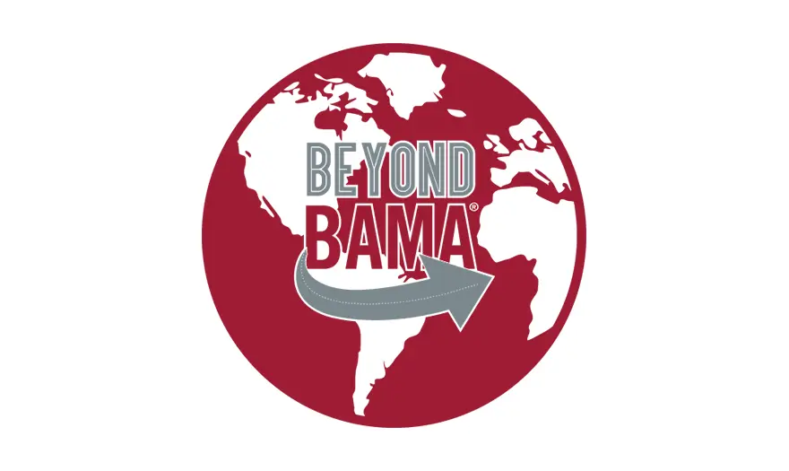 Beyond Bama logo on globe